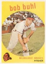 1959 Topps Baseball Cards      347     Bob Buhl